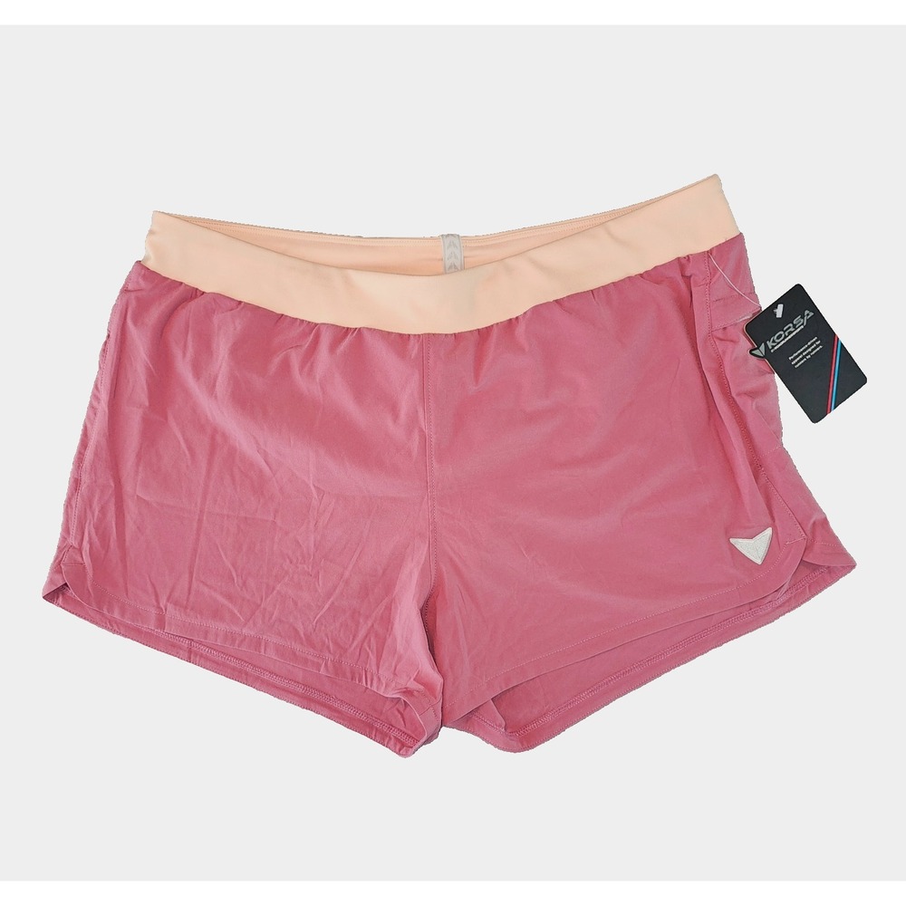 KORSA Embrace 3" Short 2.0 Rose Pink Large Running Activewear NWT